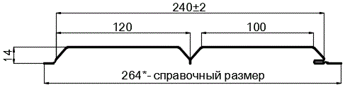 Фото: Сайдинг Lбрус-15х240 (ПЭ-01-RR32-0.45) в Голицыно