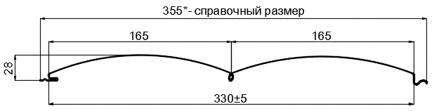 Сайдинг Woodstock-БР-28х330 (ECOSTEEL_T-12-Орех-0.45) в Голицыно