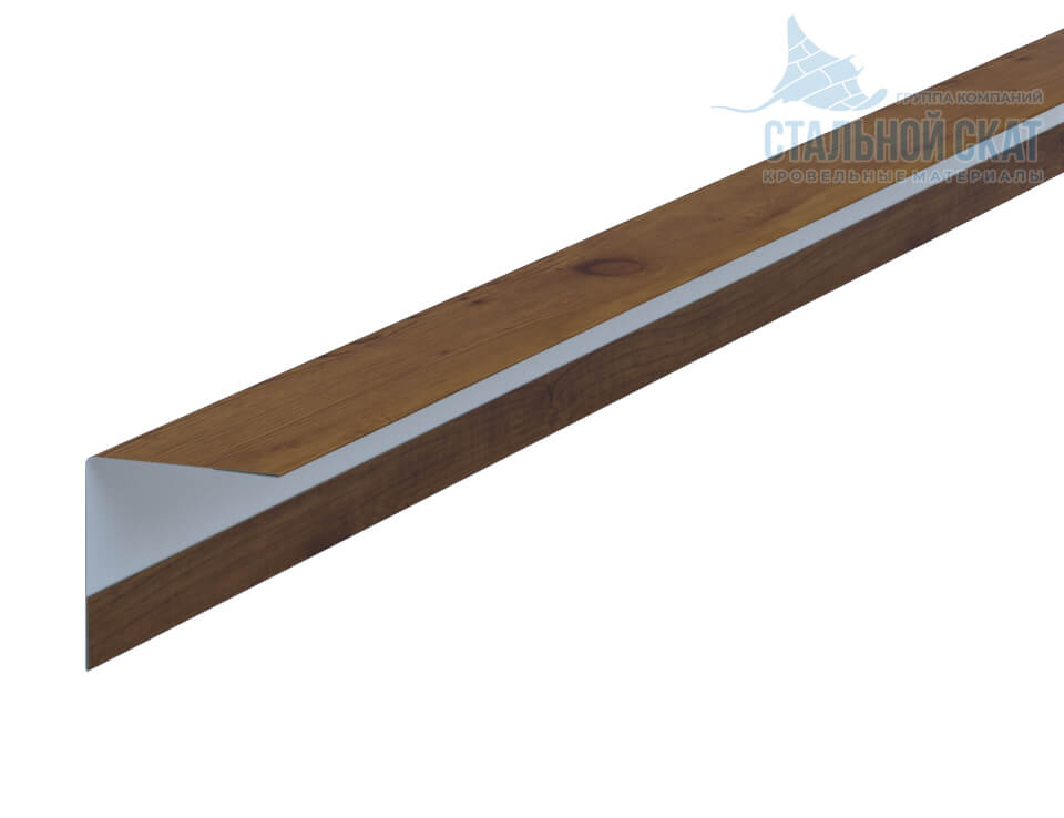 Фото: Планка угла наружного 30х30х3000 (ECOSTEEL_T-12-Дуб-0.45) в Голицыно